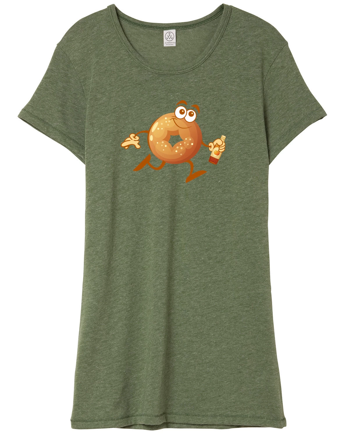 Women's Running Cider Donut Tee 2 Women's Running Cider Donut Tee - Image 2