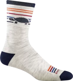 Darn Tough Men's Pacer Micro Crew Ultra-Light Cushion Running Sock - Ash (1041-ASH)