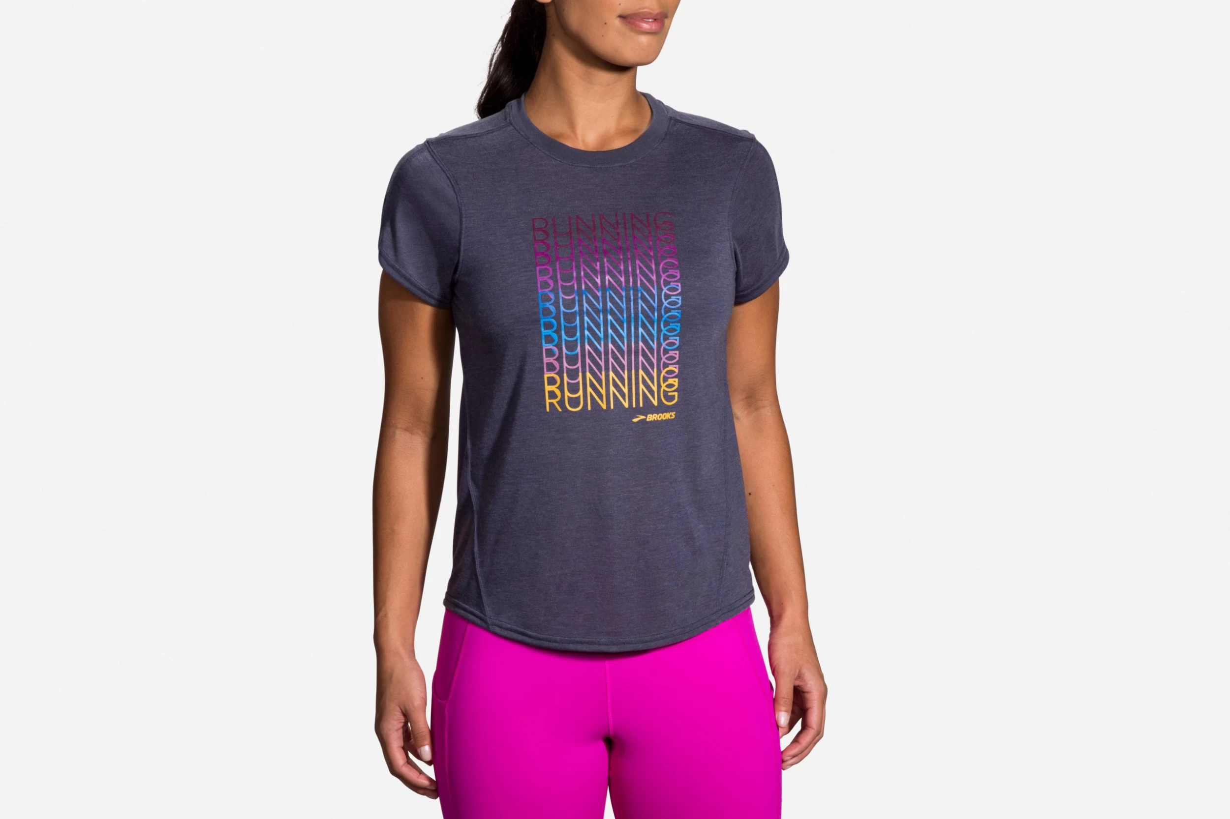Brooks Women's Distance Graphic Short Sleeve (221469) 5 Brooks Women's Distance Graphic Short Sleeve (221469) - Image 5