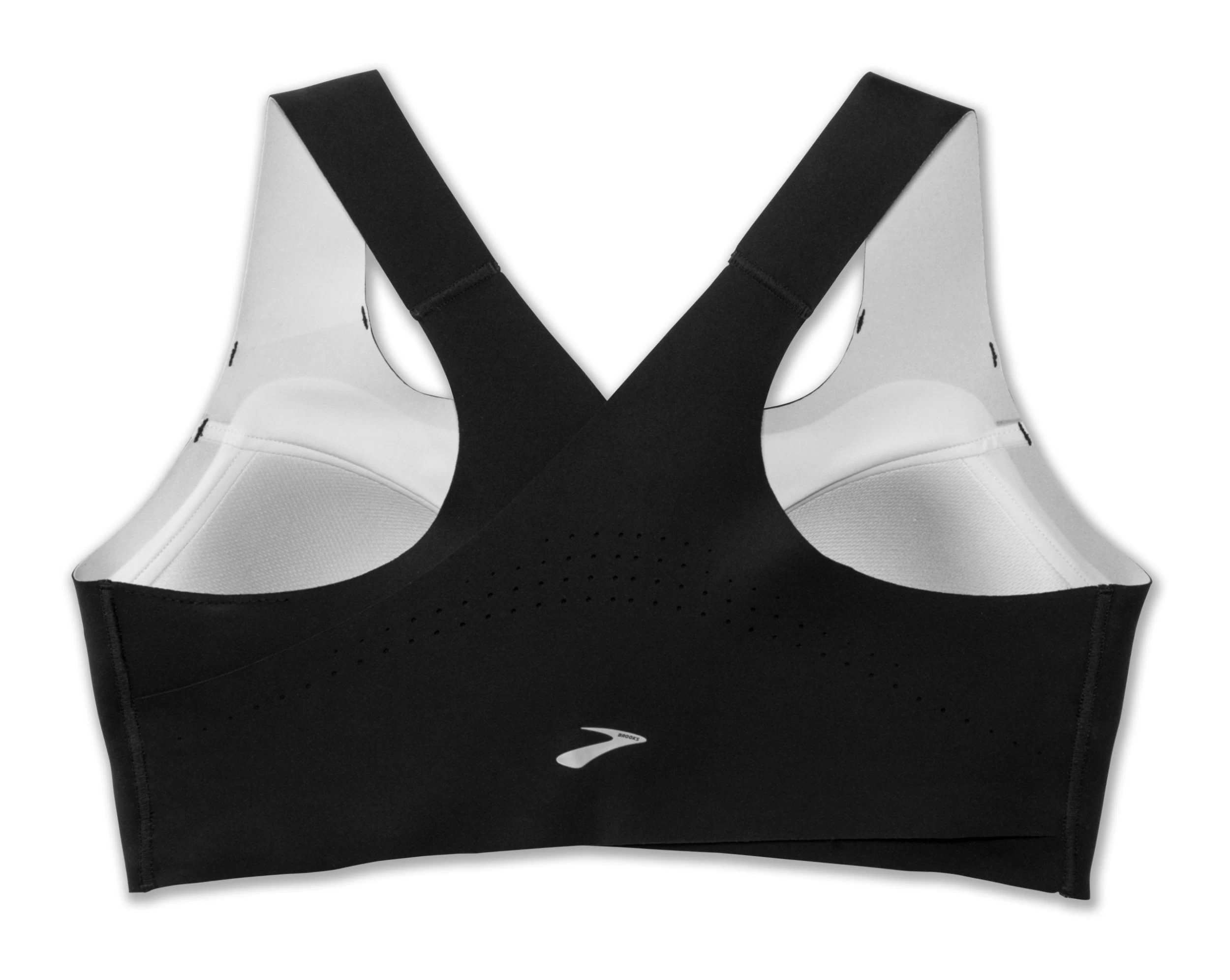 Brooks Women's Dare Zip Run Sports Bra - Black (350075001) 6 Brooks Women's Dare Zip Run Sports Bra - Black (350075001) - Image 6