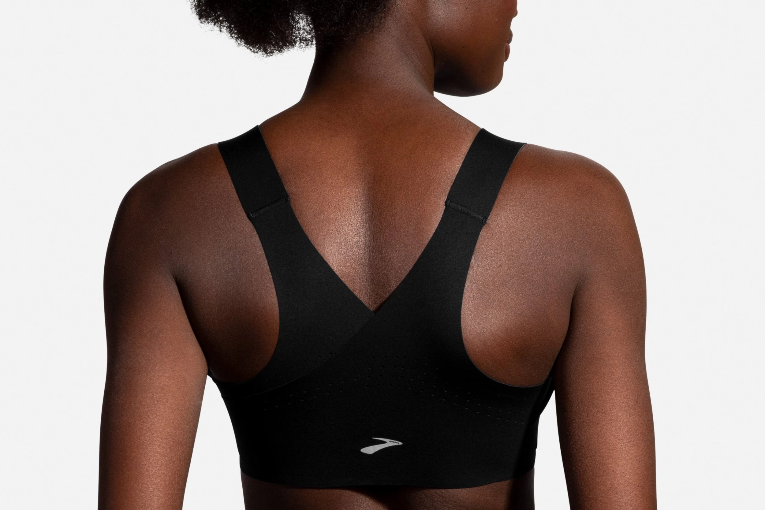 Brooks Women's Dare Zip Run Sports Bra - Black (350075001) 3 Brooks Women's Dare Zip Run Sports Bra - Black (350075001) - Image 3