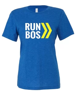 Women's RUN BOS Relaxed Triblend Short Sleeve Tee (TS-RUNBOS-6413) -Sports Store 6413 cz z FF
