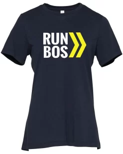 Women's RUN BOS Relaxed Triblend Short Sleeve Tee (TS-RUNBOS-6413) -Sports Store 6413 gd z FF