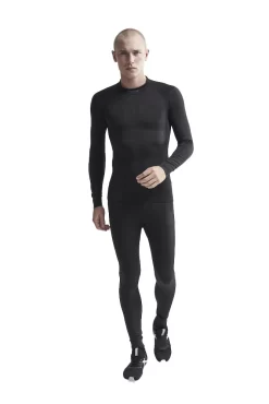 Craft Men's Active Intensity Crewneck Baselayer - Black/Asphalt (1907933-999995)