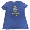 Marathon Sports Women's Keep Calm T-Shirt - Blue/Yellow