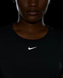 Women's Nike Dri Fit One Luxe Short Sleeve - Black (DD0618-010) -Sports Store ONELUXE6