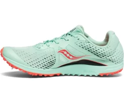 Saucony Women's Kilkenny XC 8 Spike - Mint/ViZi Coral (S19068-1) -Sports Store S19068 1 2