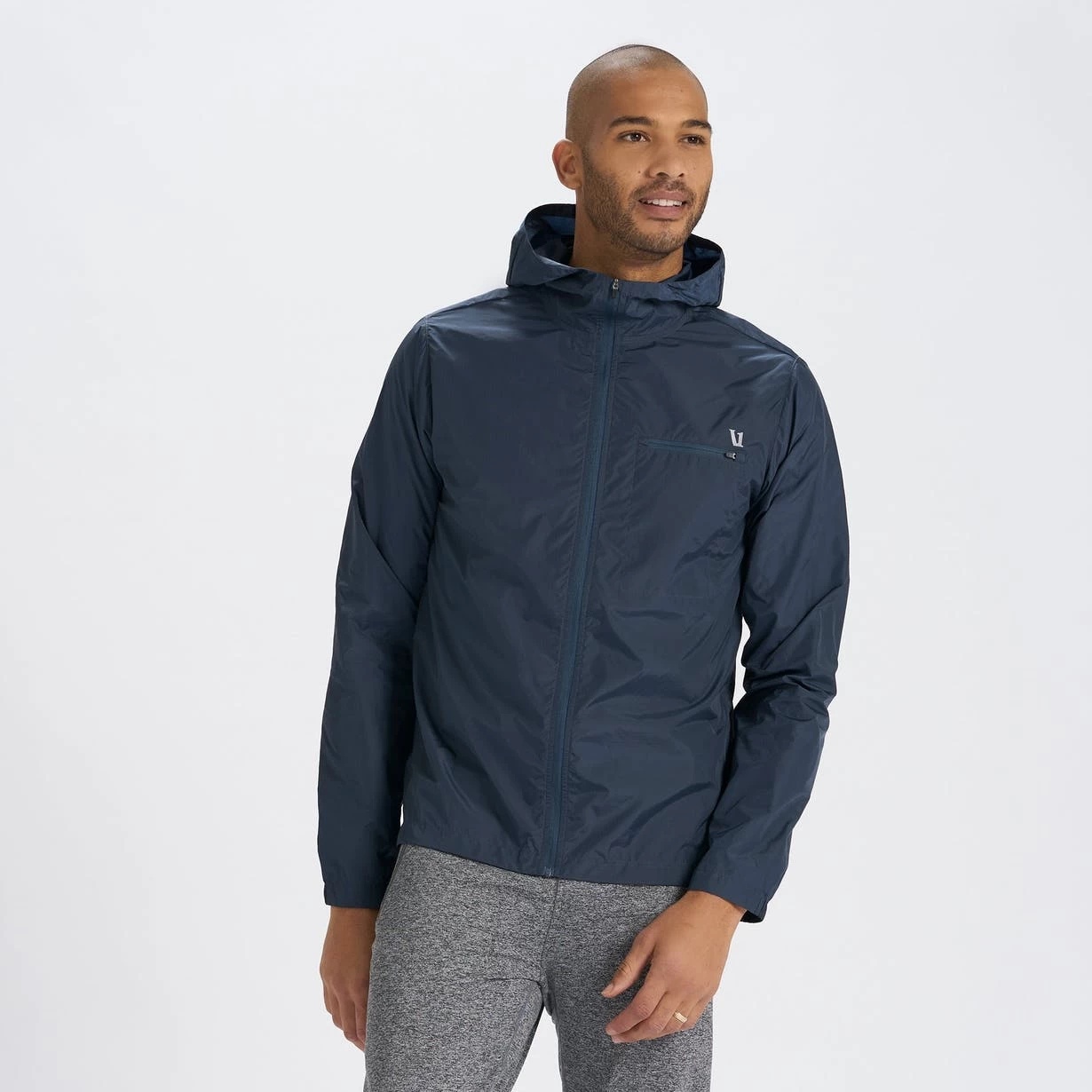 Vuori Men's Daybreak Windbreaker - Indigo (V523IND) 1 Vuori Men's Daybreak Windbreaker - Indigo (V523IND)