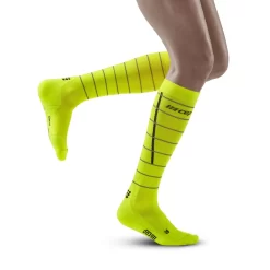 CEP Women's Reflective Tall Socks - Neon Yellow (WP40FZ)