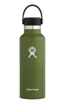 Hydro Flask 18 Oz Standard Mouth Bottles W/ Flex Cap (S18SX) -Sports Store hydro flask stainless steel vacuum insulated 18 oz standard mouth olive 913422ed 3607 4729 9e44 8dc32dc1a5ee