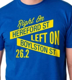 Right On Left On Men's Street Signs Cotton Tee