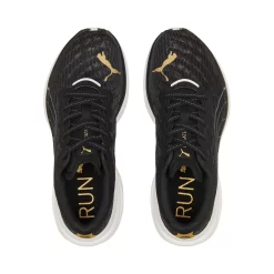 PUMA Women's Deviate Nitro 2 10 PUMA Women's Deviate Nitro 2 -Sports Store puma womens deviatenitro two running shoe black gold 8