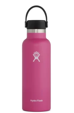 Hydro Flask 18 Oz Standard Mouth Bottles W/ Flex Cap (S18SX) -Sports Store s18sx carnation