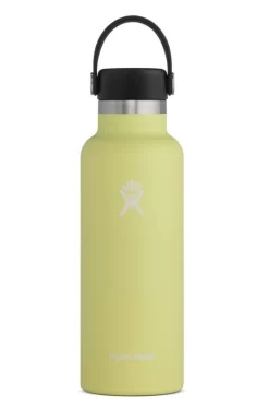 Hydro Flask 18 Oz Standard Mouth Bottles W/ Flex Cap (S18SX) -Sports Store s18sx pineapple