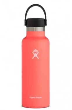 Hydro Flask 18 Oz Standard Mouth Bottles W/ Flex Cap (S18SX) -Sports Store s18sx2 hibiscus
