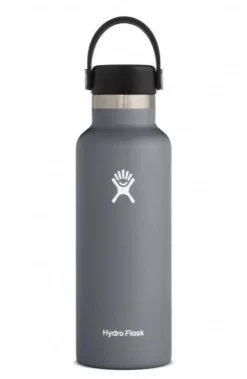 Hydro Flask 18 Oz Standard Mouth Bottles W/ Flex Cap (S18SX) -Sports Store s18sx2 stone