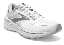 Brooks Women's Adrenaline GTS 22 - White/Oyster/Primer Grey (1203531B134) -Sports Store www brooksrunning com 120353 134 o adrenaline gts 22 womens cushion running shoe 1